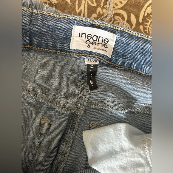 Insane Gene Straight Crop Raw Hem Jeans - Picture 9 of 12